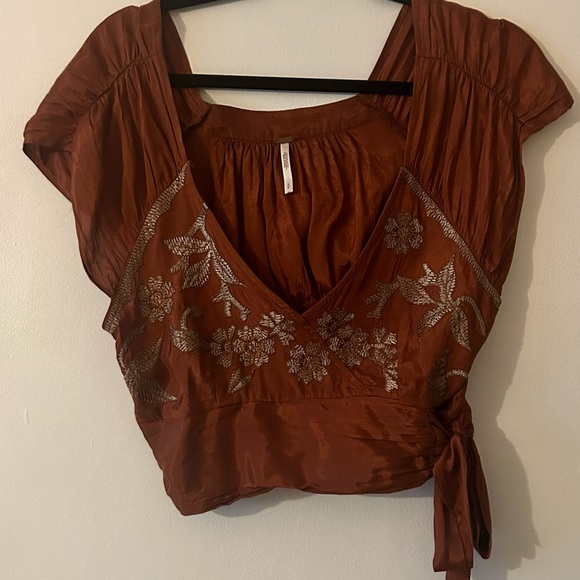 Free People Sahara Embroidered Crop Top - Small - Picture 6 of 6